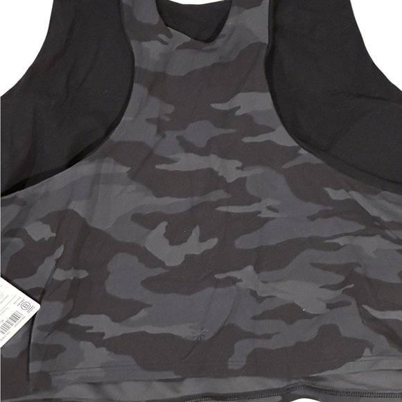 Athleta Conscious Crop Sports Yoga Bra Black Camo Camouflage Plus 3X D DD+ NWT - Picture 7 of 11